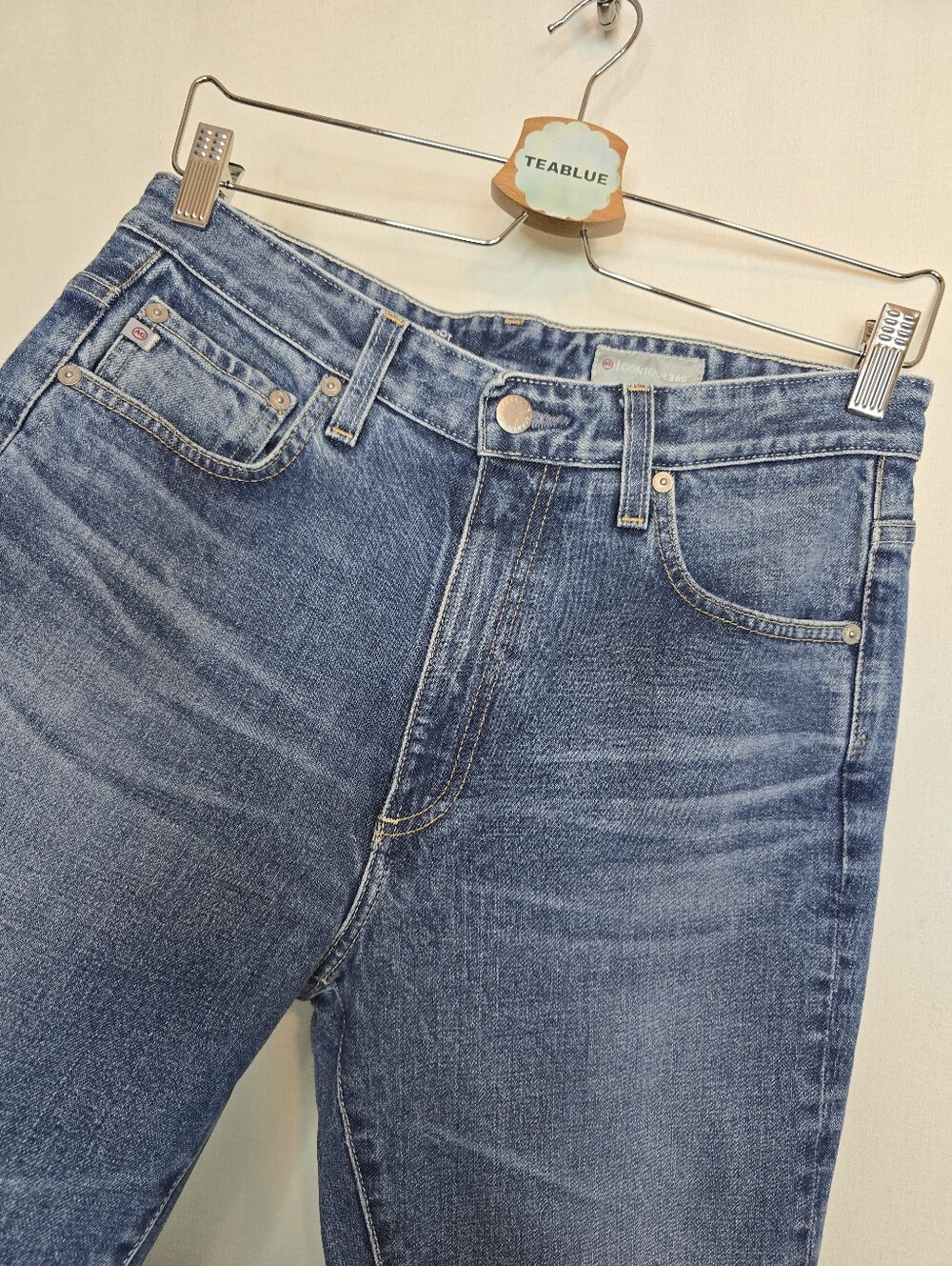 Ag Adriano Goldschmied Women's Blue Bootcut Jeans - Picture 7 of 12